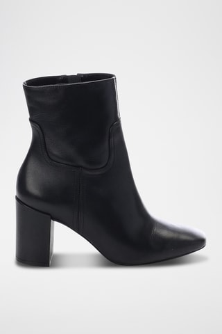 Botins em couro Rissia - Preto