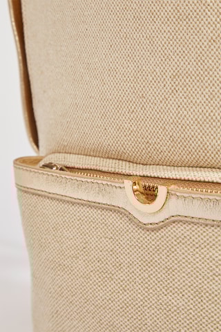 Mochila em couro Ado - Dourado