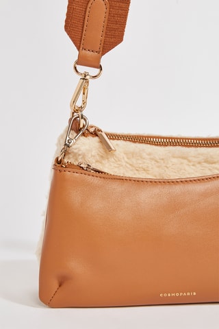 Mala a tiracolo de couro Alio - Camel