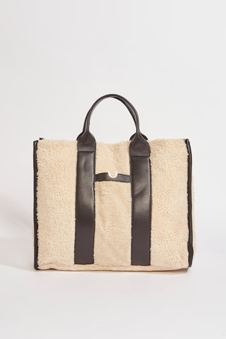 Mala em couro Arie - Bege