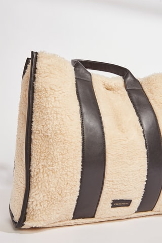 Mala em couro Arie - Bege