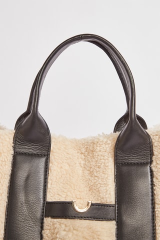 Mala em couro Arie - Bege