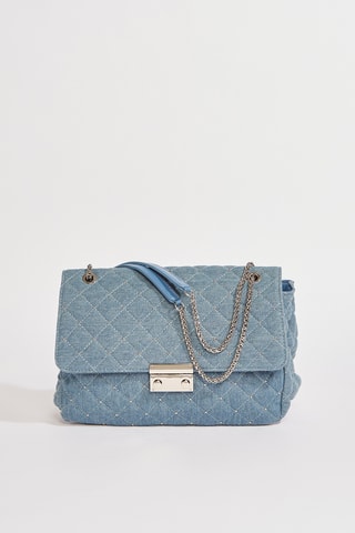 Mala a tiracolo em ganga Onela2 - Azul-claro