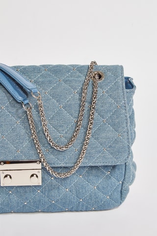 Mala a tiracolo em ganga Onela2 - Azul-claro