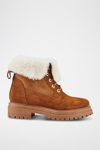 Botins em nobuck Tehana - Castanho