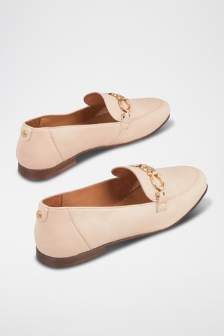 Mocassins em couro Vadone - Bege