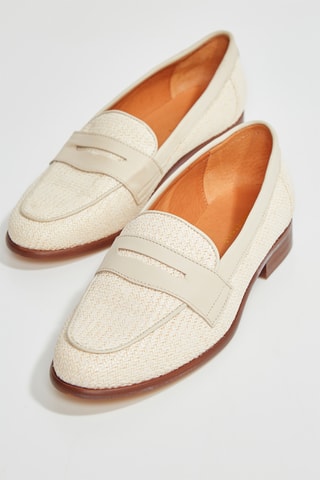 Mocassins em couro Valala - Bege