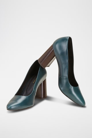 Sapatos de salto em couro Valantine - Verde