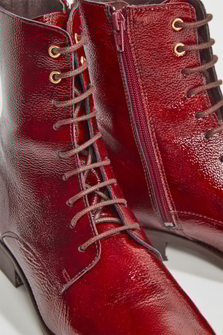 Botins em couro Valdea - Bordô