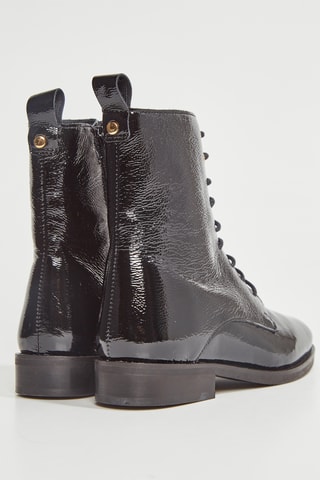 Botins em couro Valdea - Preto