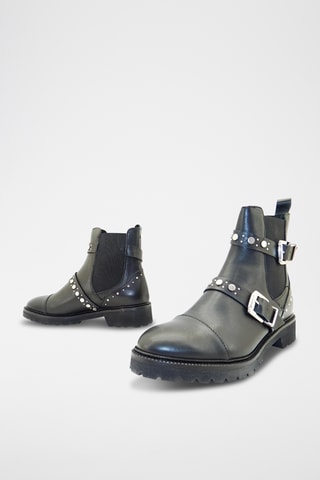 Bottines Chelsea en cuir Valerian - Noir