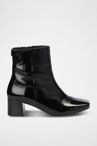 Botins em couro Valonia - Preto