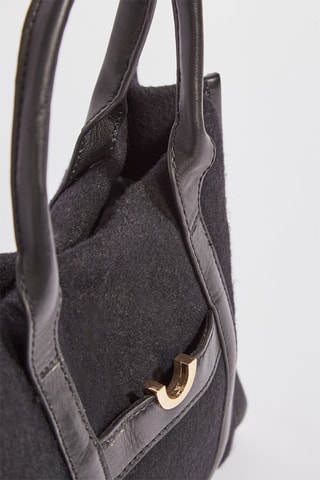 Mala em couro Arimi - Preto