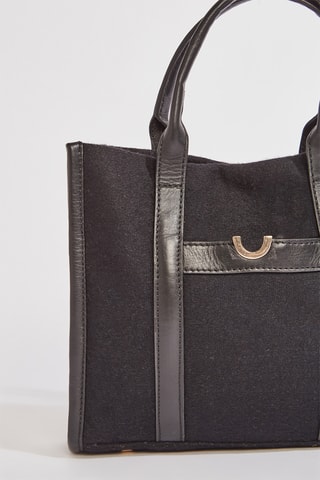 Mala em couro Arimi - Preto