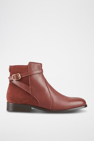 Botins em couro Varenne - Castanho