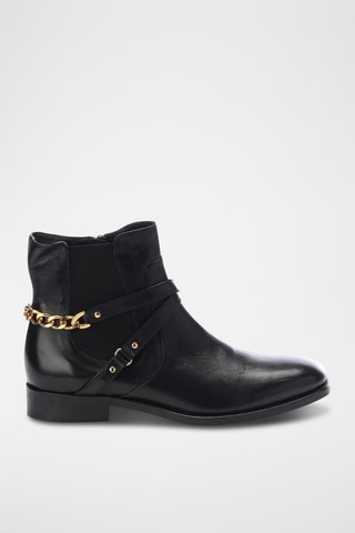 Botins em couro Varenne - Preto