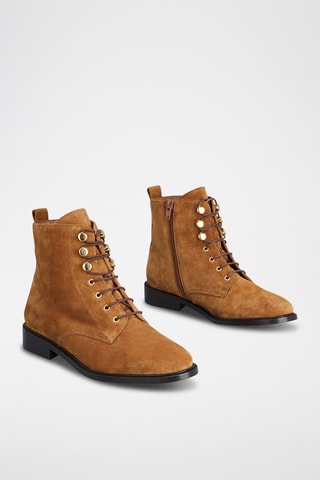 Botins em couro Vascar - Castanho