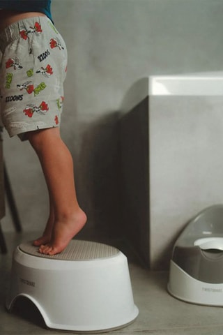 Tabouret sans BPA - Blanc et gris