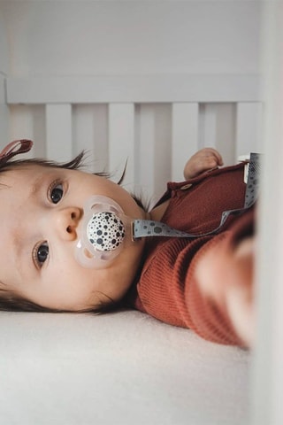 Attache-sucette - Gris pastel