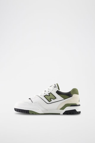 Baskets en cuir 550 - Blanc et kaki