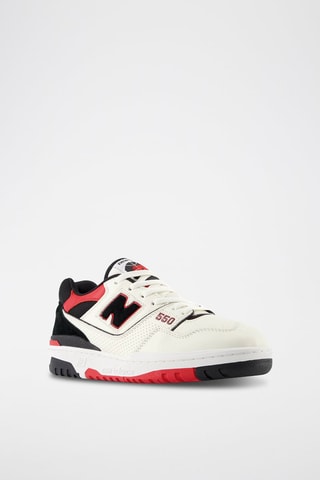 Baskets en cuir 550 - Rouge et noir