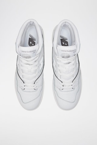 Baskets montantes en cuir 650 - Blanc