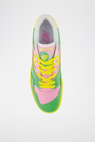 Baskets en cuir verni 550 - jaune et vert