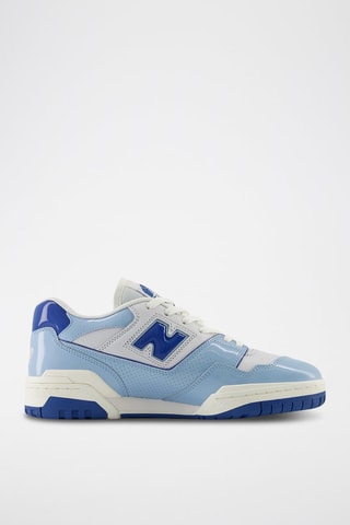 Baskets en cuir verni 550 - Bleu