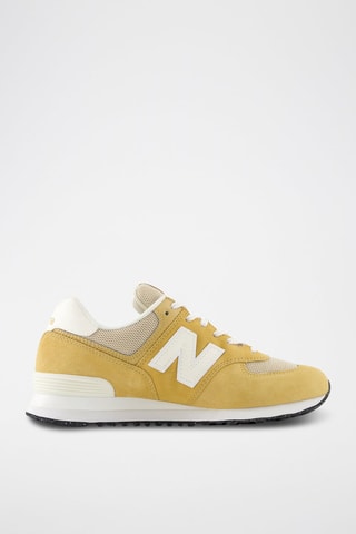 Baskets en nubuck 574 - Jaune