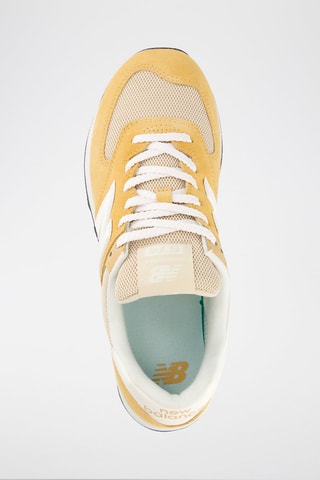 Baskets en nubuck 574 - Jaune