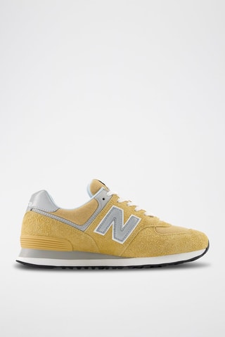 Baskets en nubuck 574 - Jaune