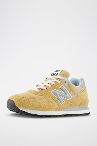 Baskets en nubuck 574 - Jaune