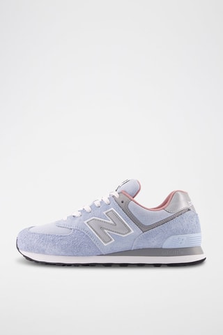 Baskets en nubuck 574 - Bleu clair
