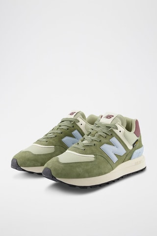 Baskets en nubuck 574 - Vert