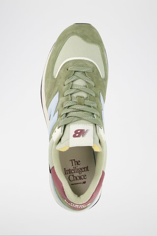 Baskets en nubuck 574 - Vert