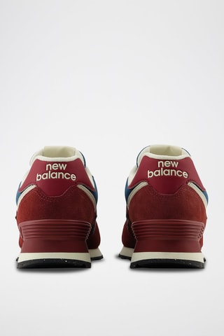 Baskets en nubuck 574 - Rouge