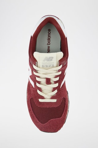 Baskets en nubuck 574 - Bordeaux