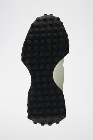 Baskets en nubuck 327 - Blanc et bleu