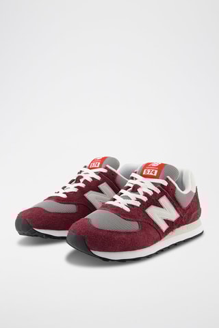 Baskets en cuir 574 - Bordeaux