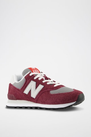 Baskets en cuir 574 - Bordeaux