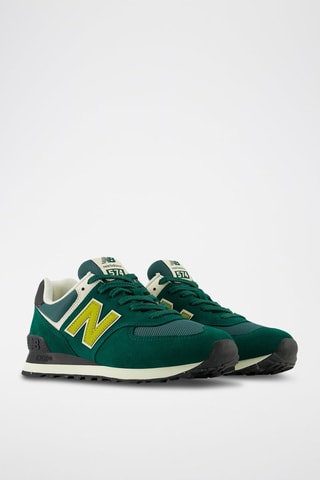 Baskets en nubuck 574 - Vert