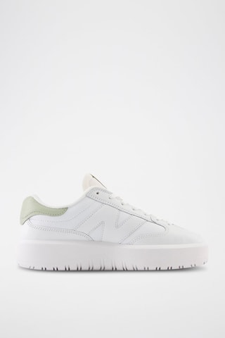 Baskets plateformes en cuir 302 - Blanc