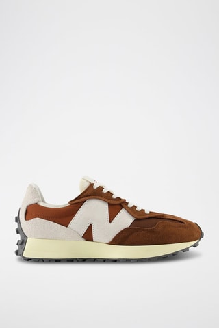 Baskets en nubuck 327 Lifestyle - Marron et blanc