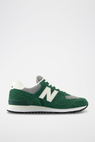 Baskets en nubuck 574 - Vert