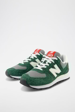 Baskets en nubuck 574 - Vert