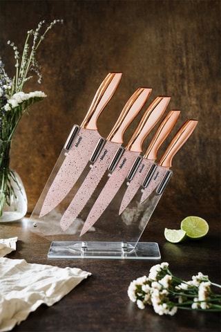 5-delig Messenblok Stonerose