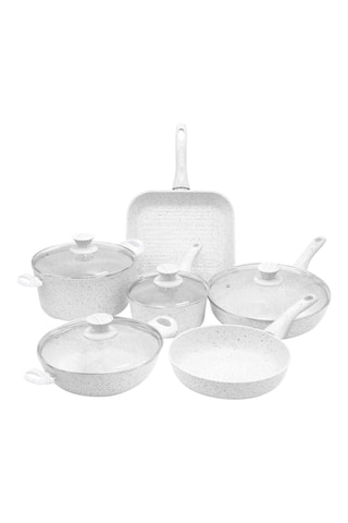 Pannenset Stonewhite 8-delig