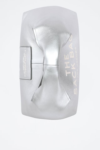 Sac à main en cuir The Mini Sack - Argenté et blanc