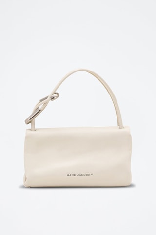 Sac porté épaule en cuir The Mini Dual - Ecru