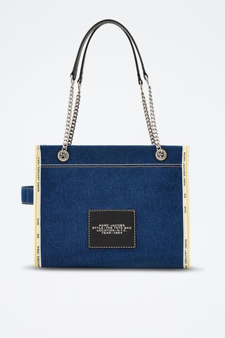 Sac porté épaule en jean The Denim Chain - Bleu cobalt